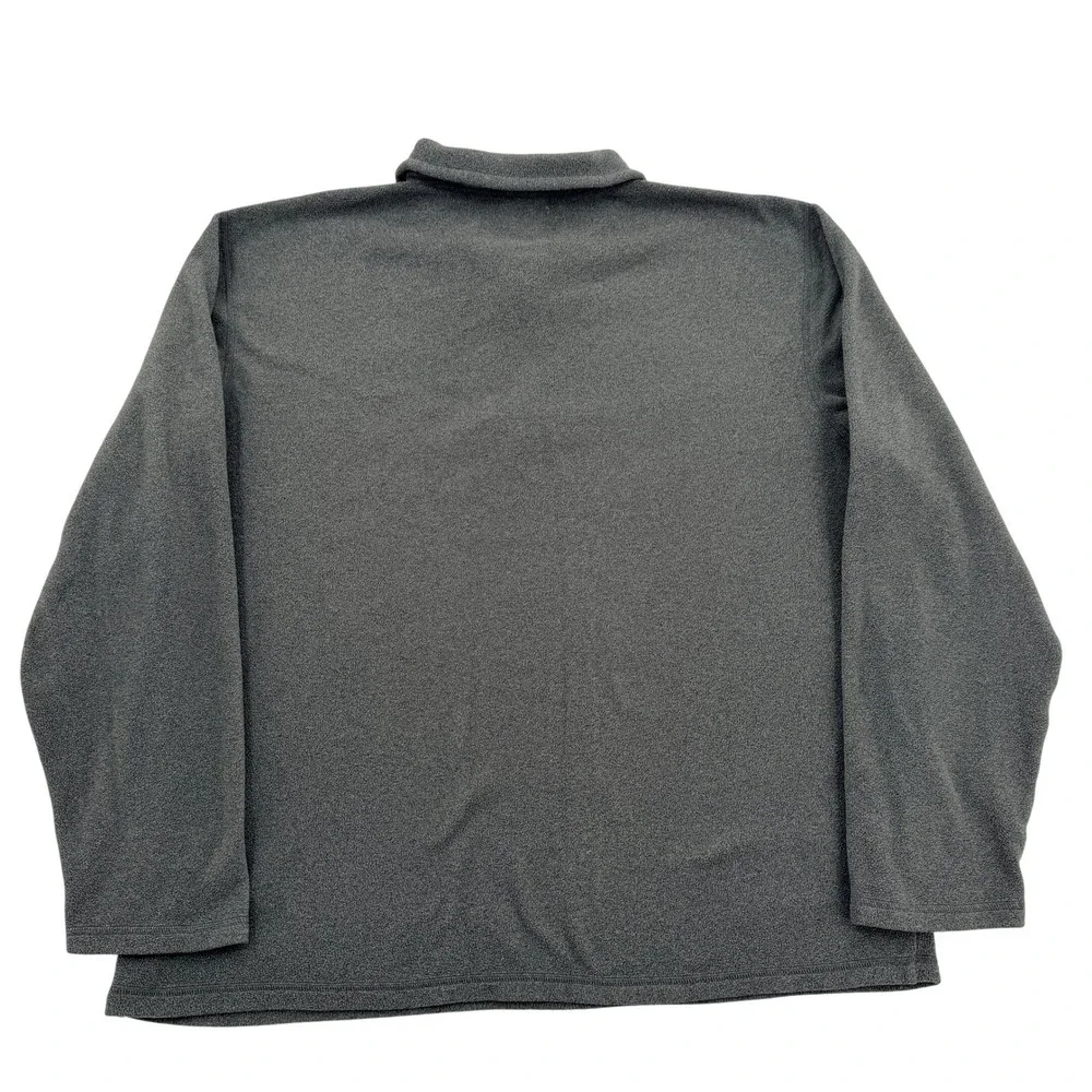 The North Face Gray TKA 100 Quarter Zip Fleece Pullover Jacket Charcoal Mens XL